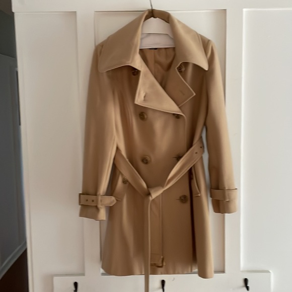 New York & Company double-breasted wool blend trench coat - Picture 1 of 7